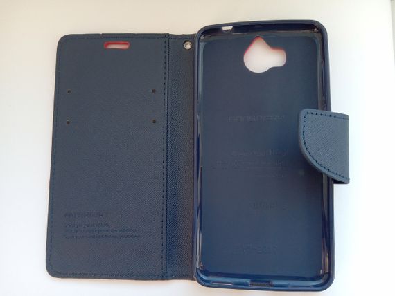 Чохол-книжка Goospery для Huawei Y5 (2017) червоний/синій | Зображення 2
