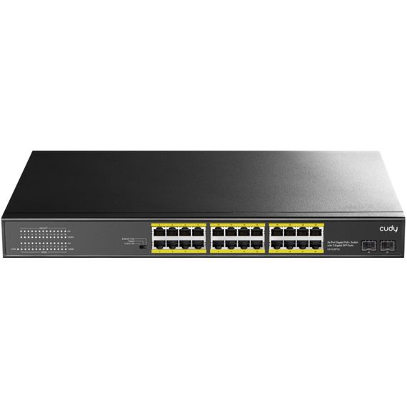 Комутатор Cudy GS1028PS2, 24-Gigabit PoE+ Switch with 4 Uplink Gig Ports and 2 Gig SFP Slots 300W | Зображення 2