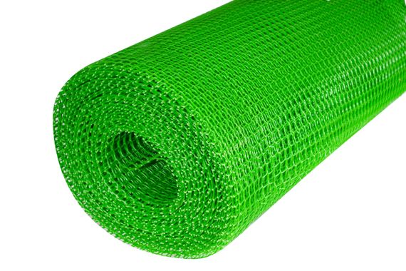 Сітка 10*10 пластикова 1.0х20 м Клевер(зелена) квадрат універсальна садова сітка | Зображення 4