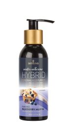 Змазка водно-силіконова Sensuva Hybrid Blueberry Muffin (125мл) без цукру, можна для оральних пестощ