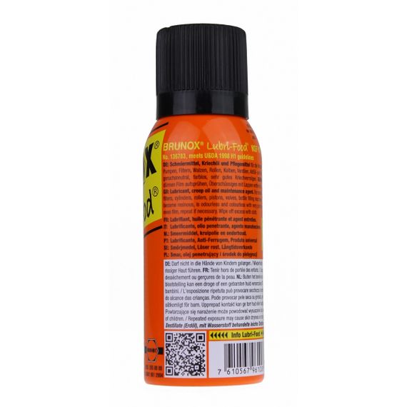Brunox Lubri Food мастило універсальне спрей 120ml | Зображення 1