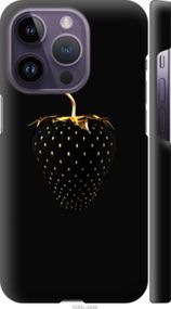 Чохол на iPhone 14 Pro Чорна полуниця "3585m-2646-24368"