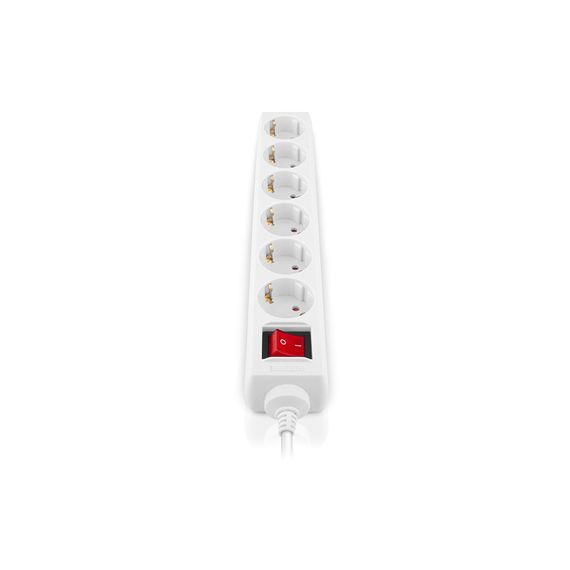Мережевий фільтр живлення REAL-EL RS-6 Protect M 3m, white (EL122300033) | Зображення 3