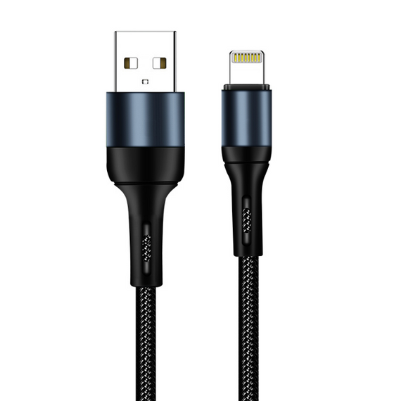 Кабель USB Lightning ColorWay CW-CBUL045-BK 2,4A 1м чорний | Зображення 2