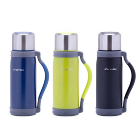 Термос 1200мл з нерж.сталі (блакитний, фіолет., Оранж., Салат.) KAMILLE