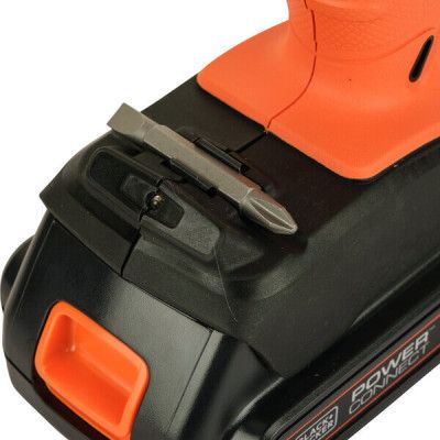 Шуруповерт Black&amp;Decker 18 В Li-Ion, 1.5Ah, 600 об/мин, 1,2 кг (BCD001C1) | Зображення 4