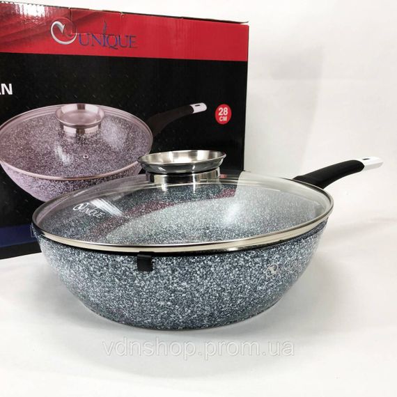 Сковорода с алюминиевым слоем, Сковорода для индукционного приготовления качественная гриль CU-21 | Зображення 1