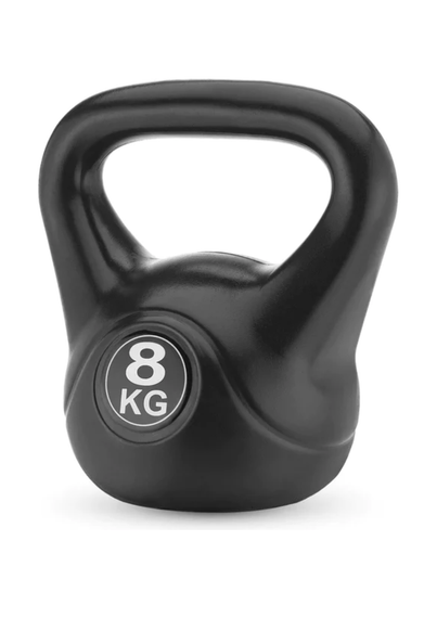 Гиря вінілова Gymtek 8кг чорний | Зображення 1