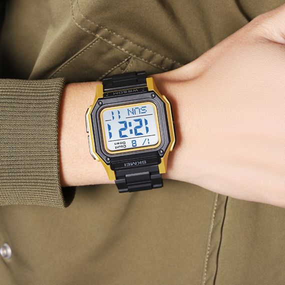 Skmei 2264BKGDWT Black-Gold-White | Зображення 3