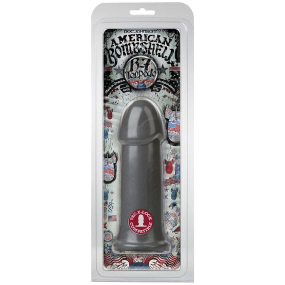 Фаллоимитатор для фистинга Doc Johnson American Bombshell - B-7 Torpedo - Gun Metal sexstyle | Зображення 2
