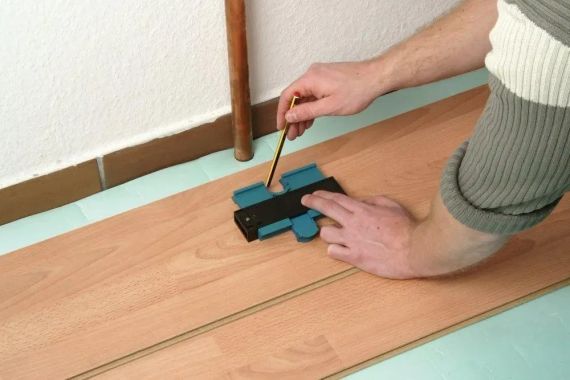 Измерительный контур инструмент линейка угольник Wolfcraft Irregular Ruler | Зображення 2