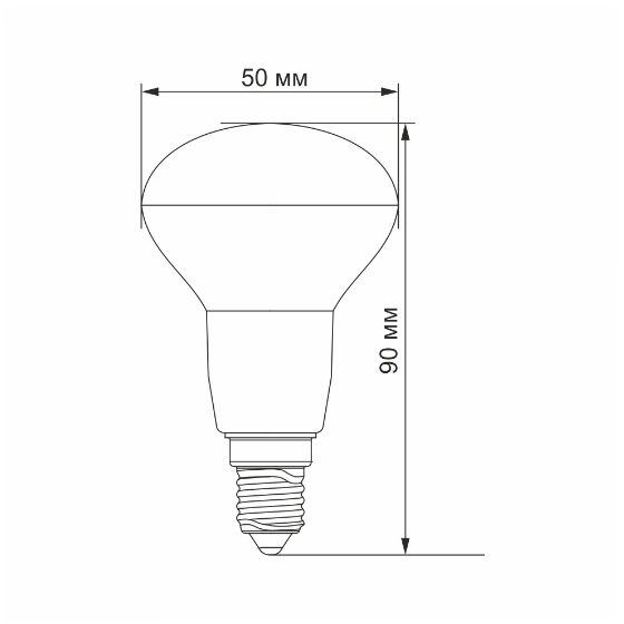 Лампа R50e 6W E14 4100К 220V LED Videx | Зображення 1