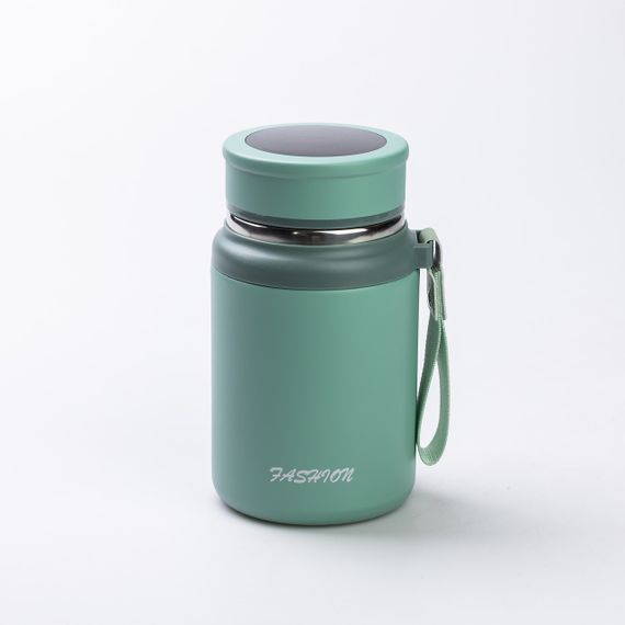 Термос Fashion с датчиком температуры 700 мл Оливковый HP-14-20GR | Зображення 1