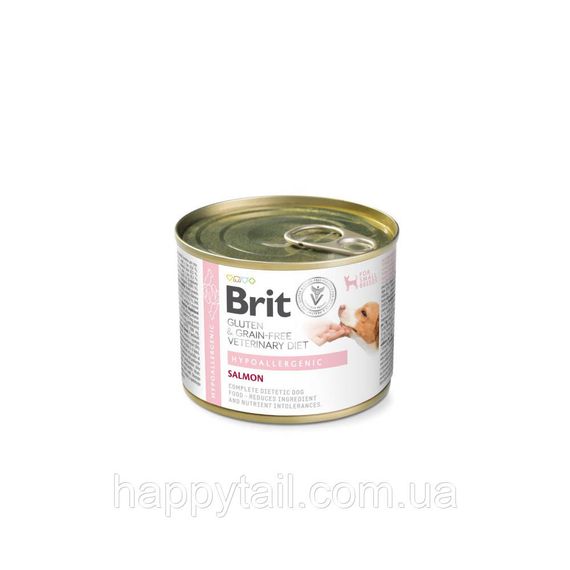 Корм вологий Brit VetDiet Hypoallergenic 200 г для собак із харчовою алергією з лососем