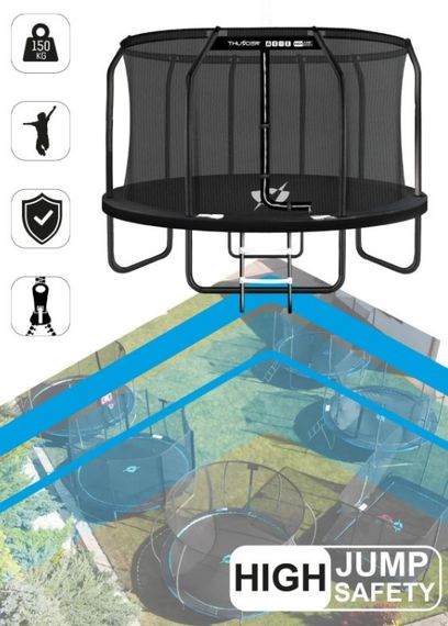 Батут із внутрішньою сіткою THUNDER Inside Elite 16FT 488 см Black | Зображення 5