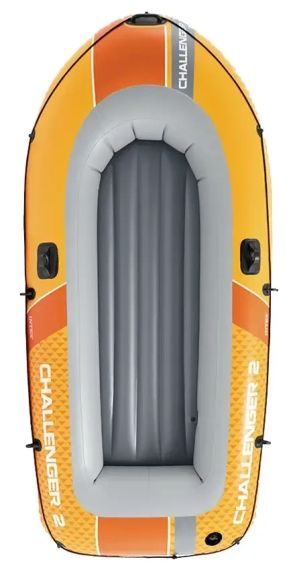 Човен надувний тримісний Intex Challenger 2 (236х114х41 см, весла, насос), Intex 66312 | Зображення 1
