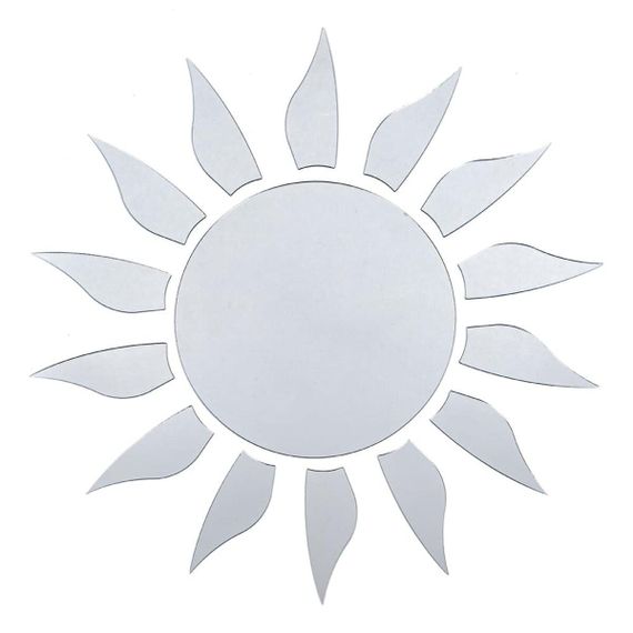 Дзеркальний декор акриловий самоклеючий срібло,15шт (D) SW-00002501