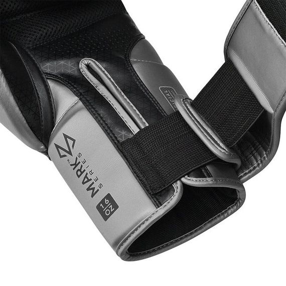 Боксерські рукавиці RDX MARK PRO SPARRING TRI LIRA 2 SILVER-16 унцій (капа в комплекті) | Зображення 3