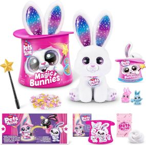 Интерактивный игровой набор Кролик волшебник белый Оригинал Pets Alive Magic Bunnies Pearl