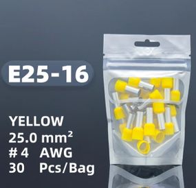 Наконечник наконечники E25-16 для дроту 30 штук обтискання