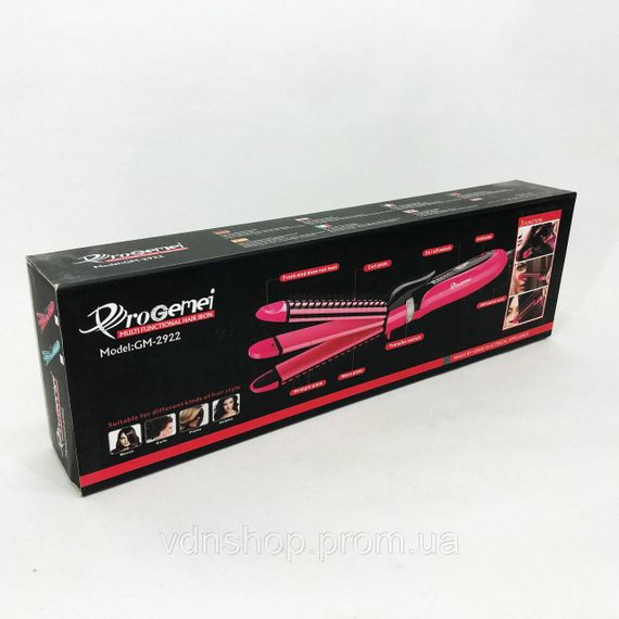 Плойка спіральна для завивки волосся, Багатофункціональна плойка для укладання та завивки волосся LG-66 | Зображення 3