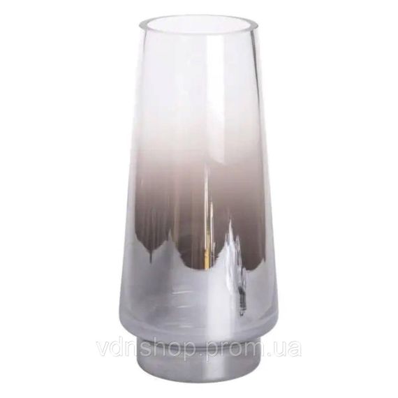 Скляна ваза для квітів 2.6 л декоративна прозора ваза для букета 30 см декоративна HP-10-1