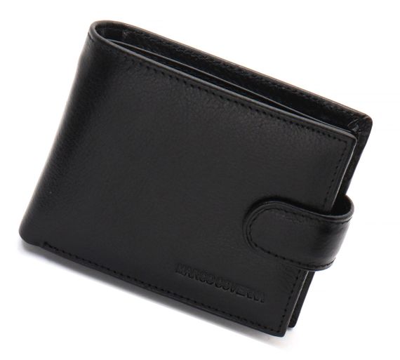 Чорне класичне портмоне з натуральної шкіри Marco Coverna MC-2003Н-1 | Зображення 2