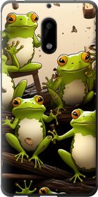 Чехол на Nokia 6 Жабки "5656u-898-17620"
