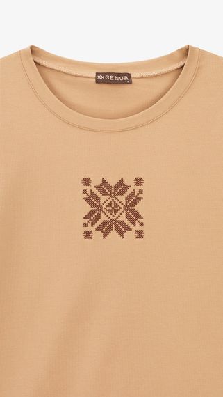 Футболка з принтом жіноча GENUA G01104-0021 2XL Бежевий shop (2000999449727) | Зображення 1
