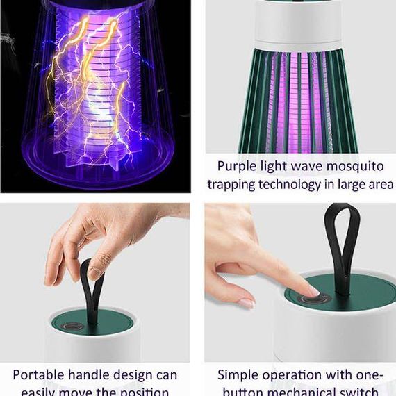 Лампа отпугиватель насекомых аккумуляторный Electronic shock Mosquito | Зображення 3