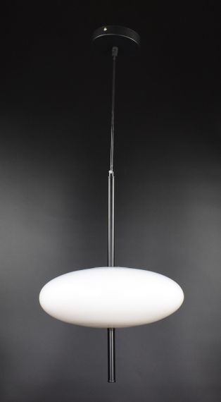 Люстра світлодіодна підвісна LED світильник для квартири на стелю лед 27047 Чорний 55-170х30х30 см. | Зображення 4