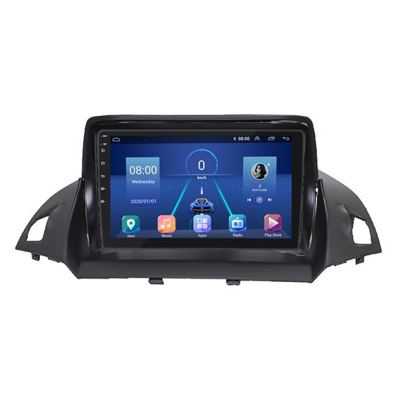 Штатная магнитола 9" Lesko для Ford Kuga II Рестайлинг 2016-2019  4/64Gb/ 4G/ Wi-Fi/ CarPlay Форд