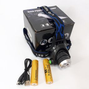 Тактический фонарь на голову Police, Фонарик бытовой налобный, Налобный фонарь для сантехника IA-25