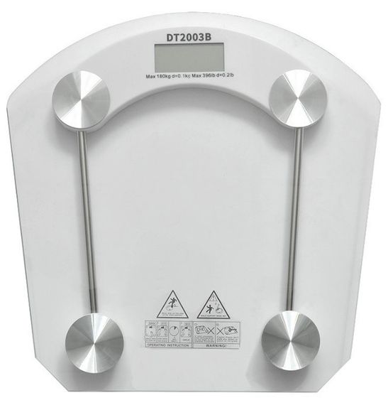 Ваги електронні D&T Smart DT-2003B квадратні підлогові скляні до 180 кг домашні для зважування | Зображення 1