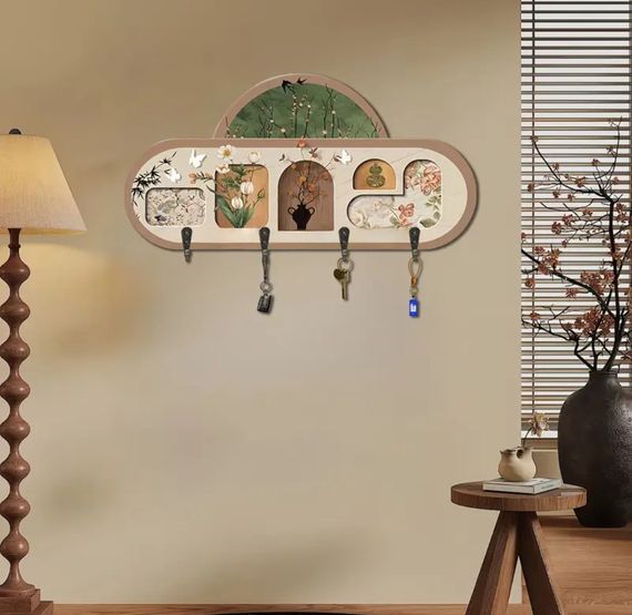 Настенная ключница-вешалка Вешалка настенная Размер 45*22