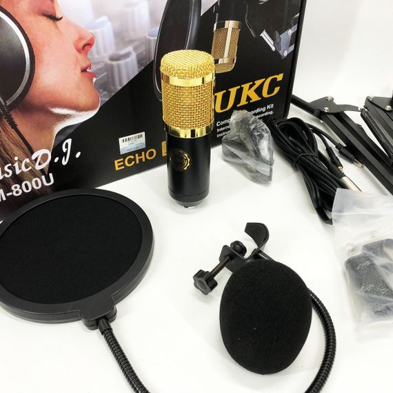 Микрофон Студийный конденсаторный Music D.J. M-800U со стойкой и ветрозащитой | Зображення 8