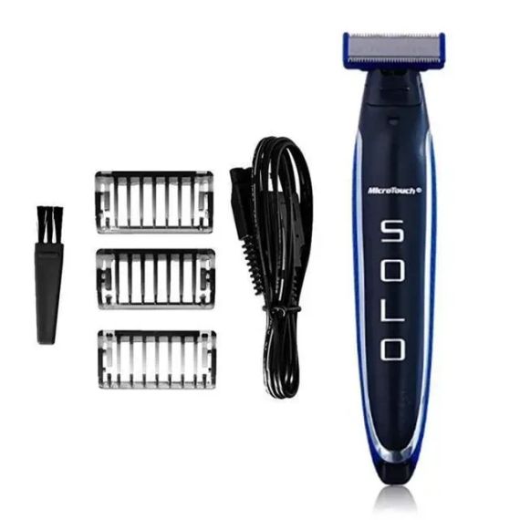 Мужской триммер Micro Touch Solo, Машинка для стрижки бороды 3 в 1 | Зображення 1