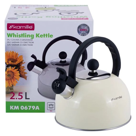Чайник із свистком Kamille KM-0679A 2.5 л | Зображення 6