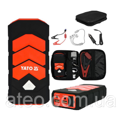 Пусковое Устройство YATO +Повербанк+ Светлодиодний фонарик 3IN1 400A 9000MAH