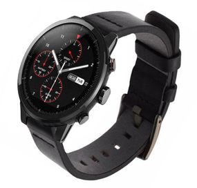 Кожаный ремешок Primo Classic для часов Xiaomi Huami Amazfit SportWatch 2 / Amazfit Stratos - Black