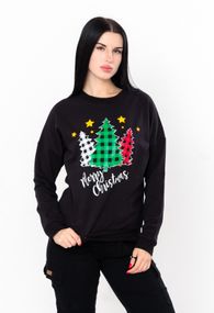 Світшот жіночий "Family look" Носи своє 42 Чорний (p-12560-140607)