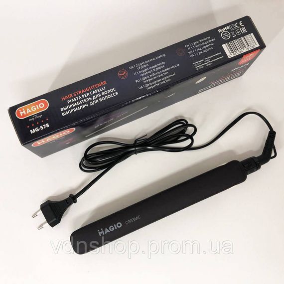 Випрямляч для завивки волосся MAGIO МG-578 Випрямляч для волосся створення гофре GS-60 | Зображення 7