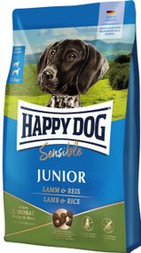 Сухий корм для цуценят з ягнятком Happy Dog Sensible Junior Lamb & Rice, 4 кг