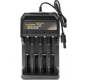 Универсальная зарядка для Li-Ion аккумуляторов MS-5D84A . Для АКБ 18650, 26650 и др.