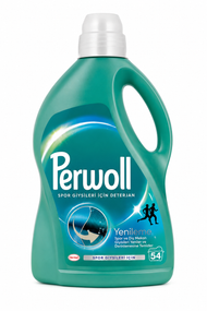 Perwoll Renewing зеленый 54 стирки - жидкий гель для стирки, бережный уход и свежесть 💚