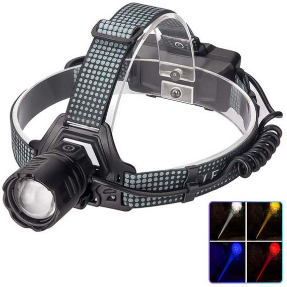 Ліхтар налобний 8505 WHITE LASER LED PM10-4TG (White+Yellow+Blue+Red) 2x18650 | Зображення 2