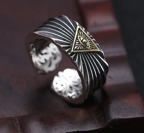 Всесвітнього ока, модне чоловіче кільце особистості, розмір регульований