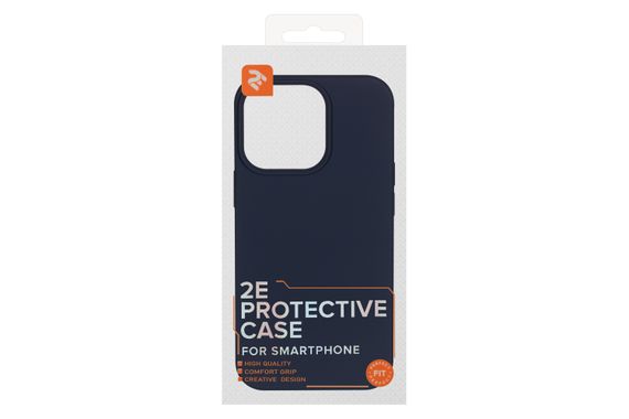 Чехол 2Е Basic для Apple iPhone 13 Pro, Liquid Silicone, Midnight Blue (2E-IPH-13PR-OCLS-MB) | Зображення 1