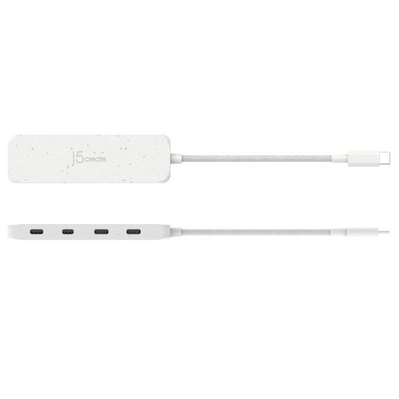 Хаб J5create JCH345EW-N USB-C на 4 USB-С, Білий | Зображення 3