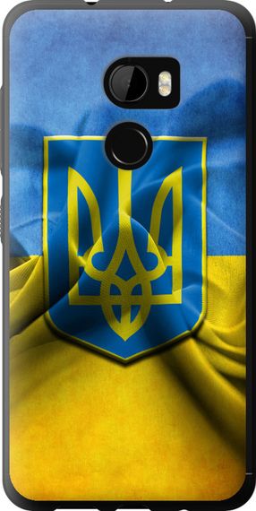 Чехол на HTC One X10 Флаг и герб Украины 1 "375u-995-17620"